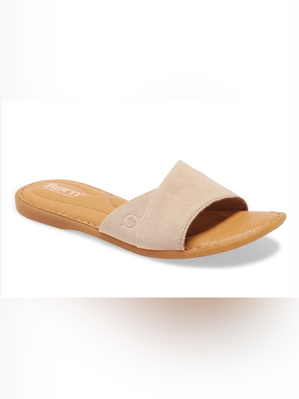 Born Beige Suede Mule Sandals